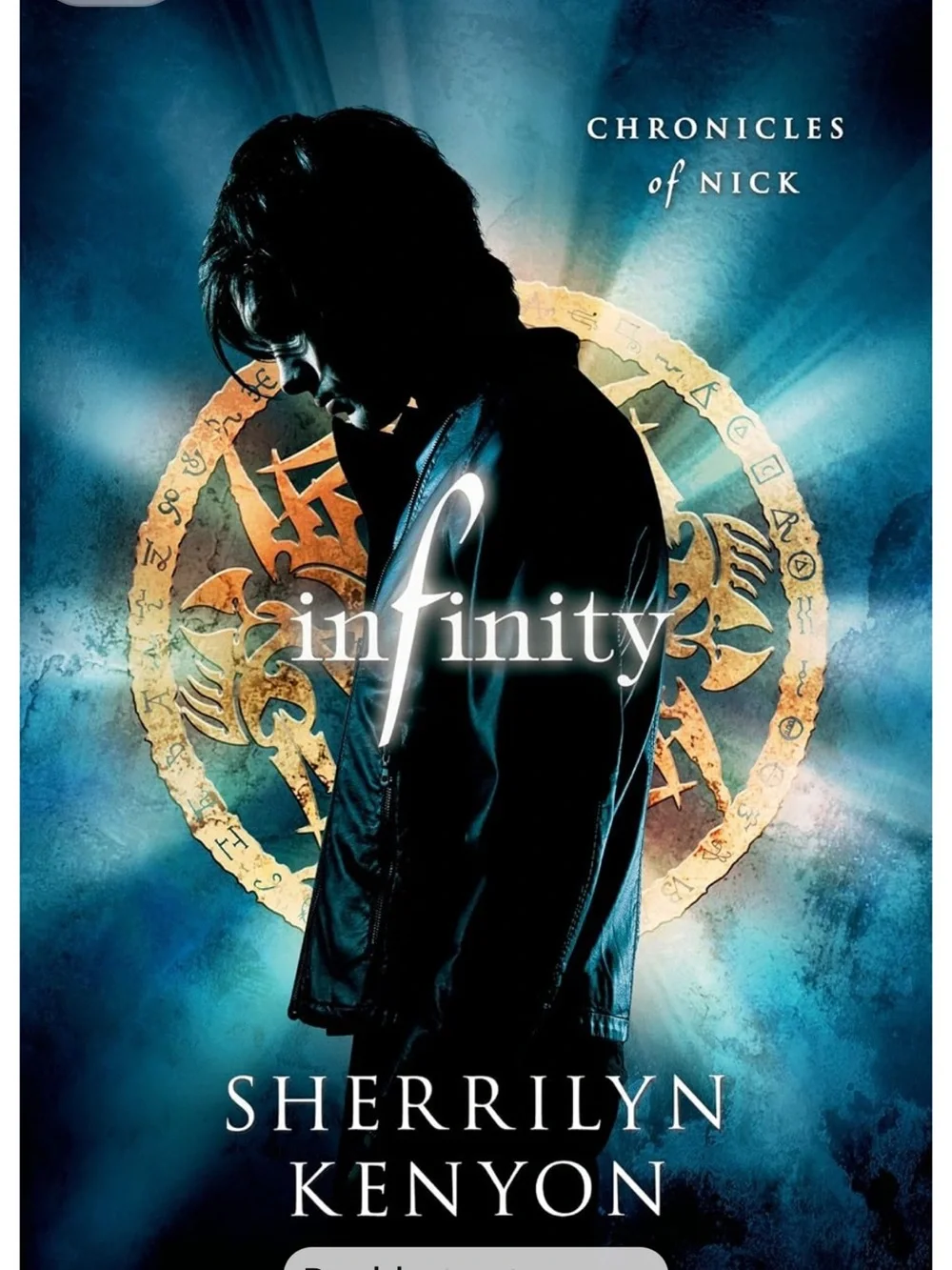 Infinity by Sherrilyn Kenyon - Blue & Gold Cover